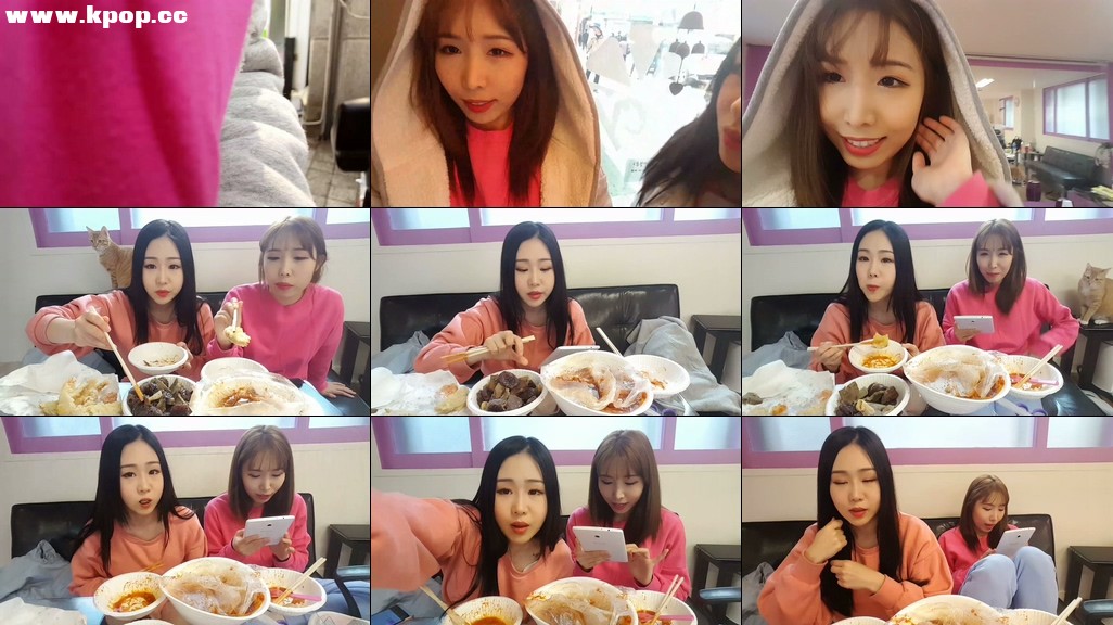 연습실 먹방 ! 떡볶이 순대 튀김 WAVEYA Live – 3122017 – #0304插图1